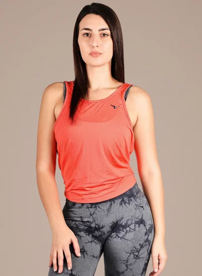 THUGFIT BreezyBack Tie back Tank Top - Red