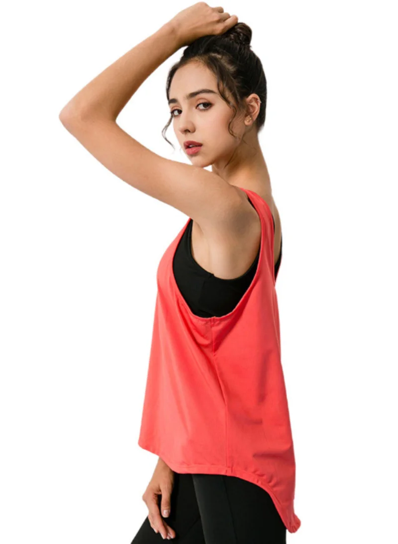 Thugfit Red BreezyBack Tie back Tank Top - Red for Women | Best Price UAE