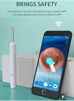 Ear Wax Removal Visual ear scoop ear pick wireless wifi endoscope high definition ear picking Wi-Fi Visible Wax Elimination Spoon For iPhone, iPad, Android Phones