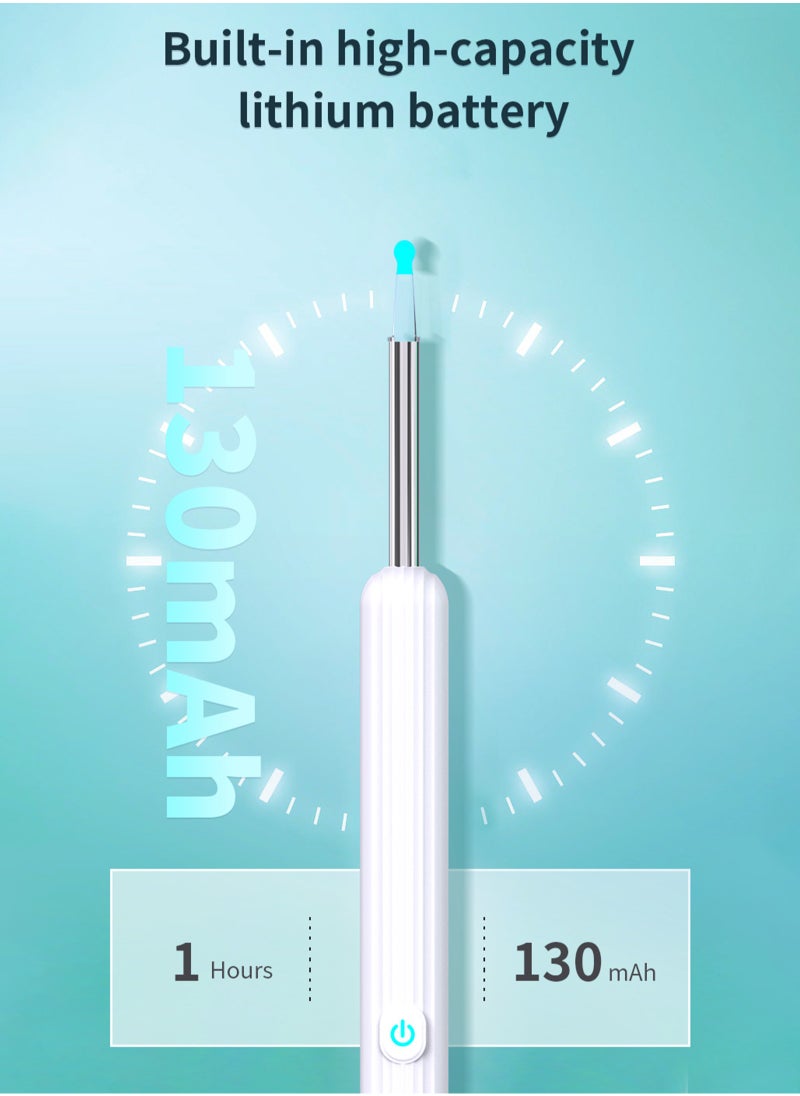 ULHYC - Ear Wax Removal Visual ear scoop ear pick wireless wifi endoscope high definition ear picking Wi-Fi Visible Wax Elimination Spoon For iPhone, iPad, Android Phones - Image 1