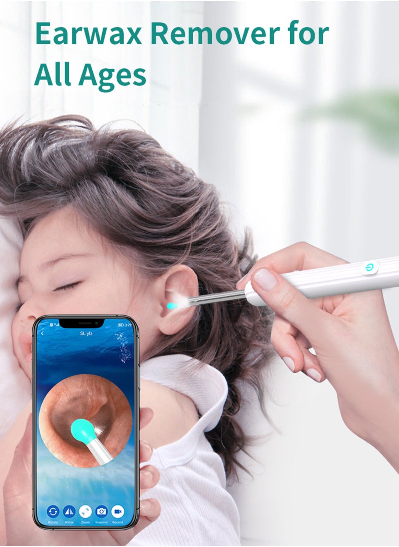 ULHYC - Ear Wax Removal Visual ear scoop ear pick wireless wifi endoscope high definition ear picking Wi-Fi Visible Wax Elimination Spoon For iPhone, iPad, Android Phones - Image 1