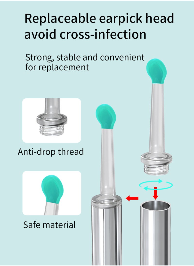 ULHYC - Ear Wax Removal Visual ear scoop ear pick wireless wifi endoscope high definition ear picking Wi-Fi Visible Wax Elimination Spoon For iPhone, iPad, Android Phones - Image 1