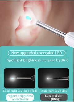 ULHYC Ear Wax Removal Visual ear scoop ear pick wireless wifi endoscope high definition ear picking Wi-Fi Visible Wax Elimination Spoon For iPhone, iPad, Android Phones  - Image 5