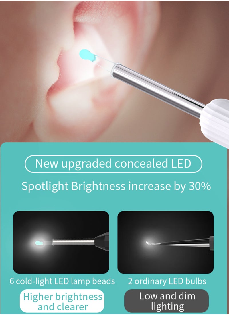 ULHYC - Ear Wax Removal Visual ear scoop ear pick wireless wifi endoscope high definition ear picking Wi-Fi Visible Wax Elimination Spoon For iPhone, iPad, Android Phones - Image 1