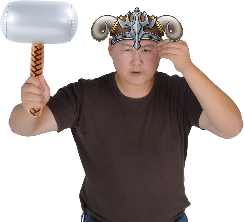 Beistle 2 Piece Inflatable Hammers Superhero Carnival Prizes Heroes Theme Photo Props Medieval Party Supplies Halloween Costume Accessories 18 - Image 5