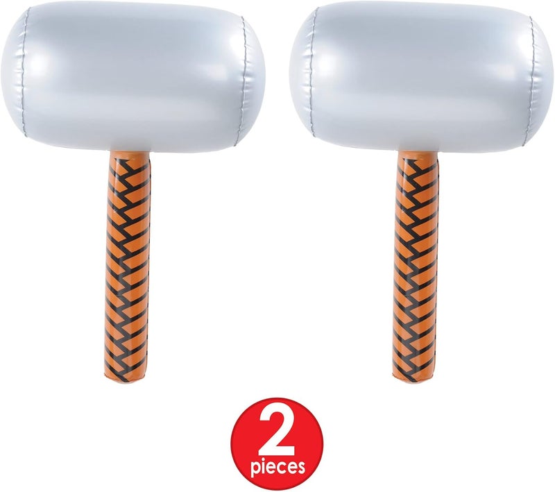 Beistle 2 Piece Inflatable Hammers Superhero Carnival Prizes Heroes Theme Photo Props Medieval Party Supplies Halloween Costume Accessories 18 - Image 4