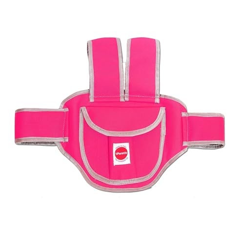 Vparents Ava Kids Safety Two Wheeler Seat Belt/Front Standing and Sitting Behind (Pink) - Image 1