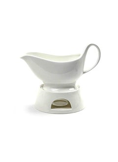 Norpro Porcelain Gravy Sauce Boat with Stand and Candle, 16oz, White - pzsku/Z4C2577F5A96DB811763CZ/45/_/1728458410/3d660742-9d04-4ce3-871e-f590cc72046f