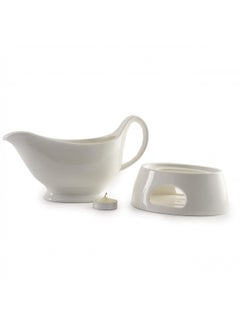 Norpro Porcelain Gravy Sauce Boat with Stand and Candle, 16oz, White - pzsku/Z4C2577F5A96DB811763CZ/45/_/1728458413/c886bd99-8ba5-49ef-a2e7-7d67e6c5b614