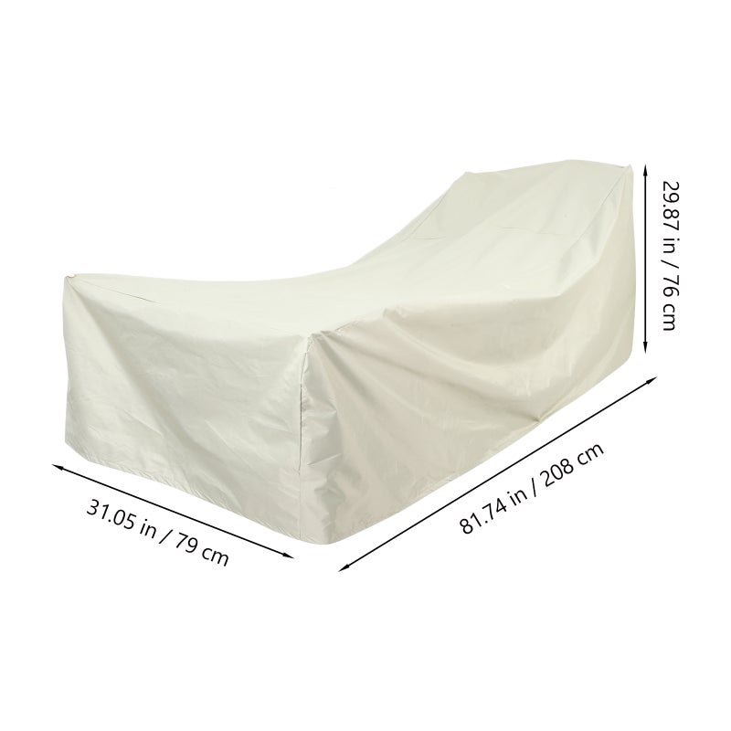 Oxford Cloth Lounger Chair Protector Chair Cover Patio Chair Protective Cover Garden Chair Cover Recliner Lounger Cover - Image 3