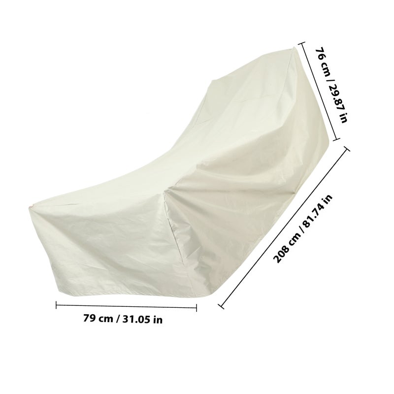 Oxford Cloth Lounger Chair Protector Chair Cover Patio Chair Protective Cover Garden Chair Cover Recliner Lounger Cover - Image 2