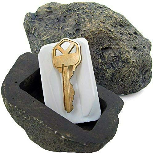 FingerLakes Hide-A-Spare Key Fake Rock - Looks, Feels & Weighs Like Real Stone - Safe for Gardens, Yards, Geocaching - Image 1