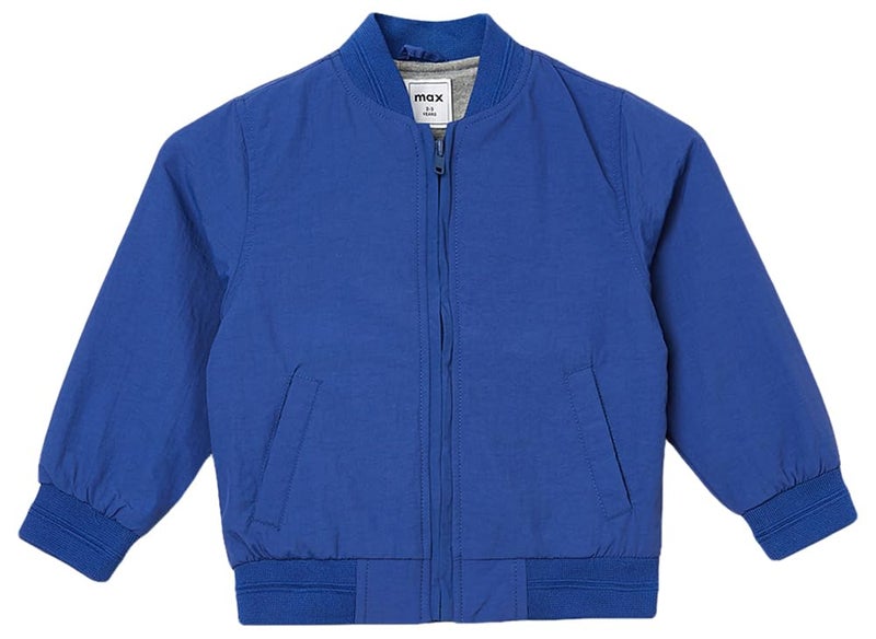 Max Boys Solid Jacket, Blue, 4-6 Y - Image 3