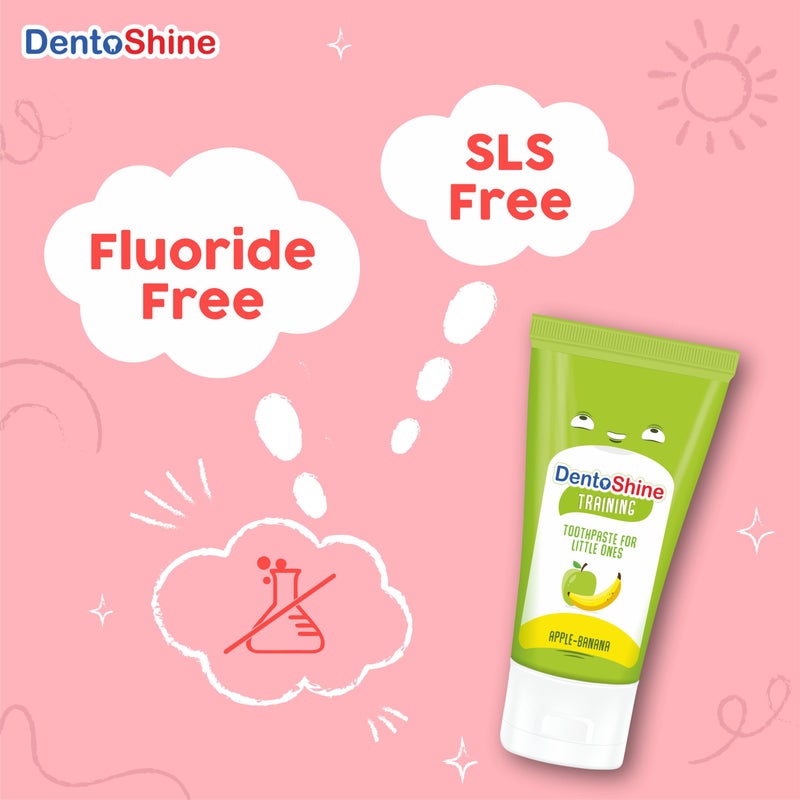 DentoShine Training Toothpaste 60g - Apple Banana - Image 4