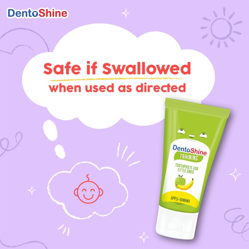 DentoShine Training Toothpaste 60g - Apple Banana - Image 5