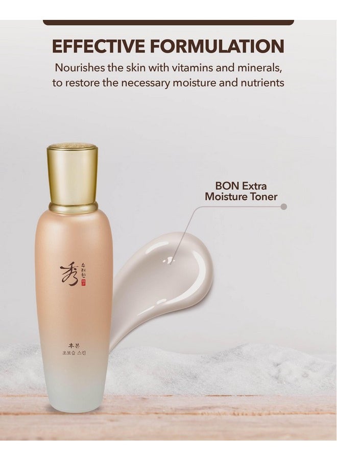 Sooryehan Bon (Extra Moisture Toner, 5.4Fl Oz) - Rich & Nourishing Gel-Type To Soothe Dry, Rough Skin. Korean Skincare By Lg Beauty. Ginseng, Ginsenocide, Amino Acids.  - Image 2