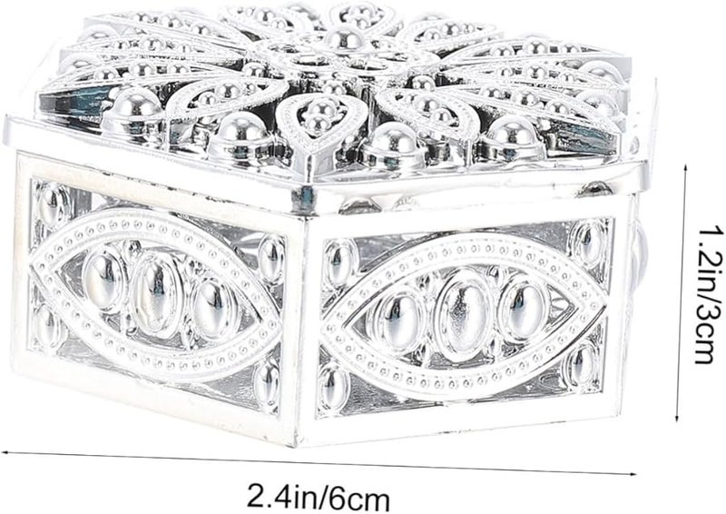 Jojofuny فاخر 12 قطعة مجموعة علب حلوى بلاستيكية لحفلات الزفاف وحفلات التوزيعات - Image 3