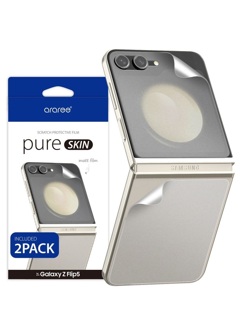 araree - Pure Skin Matt Flim and Scratch Protective Film for Samsung Galaxy Z Flip 5 - Clear Matt - Image 1