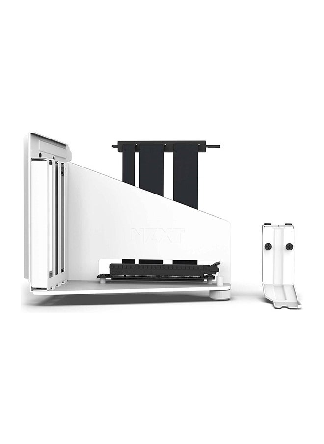 NZXT طقم تركيب وحدة معالجة الرسوميات الرأسية NZXT، كابل PCIe 4.0x16 Riser مقاس 175 مم، حامل وحدة معالجة الرسوميات، دعامة فولاذية قوية، يناسب تمامًا سلسلة NZXT H5 وH7 وH9، أبيض | AB-RH175-W1  - Image 2