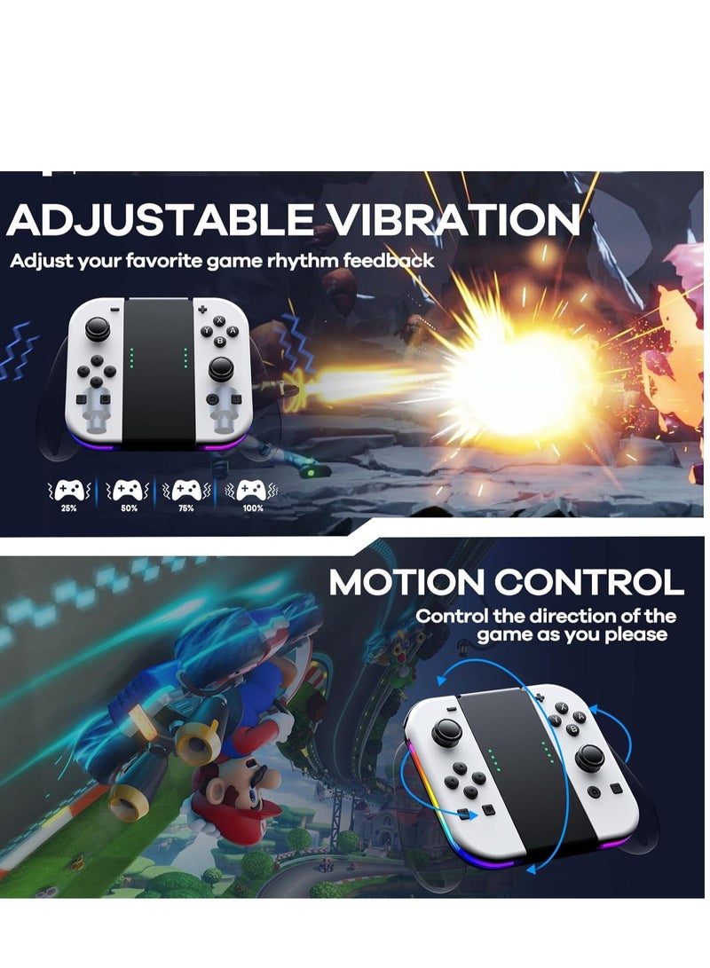 SOLARAE Controllers for Nintendo Switch, Replacement for Switch Controller with RGB LED, Adjustable Turbo & Vibration, Motion Control/Wake-Up,Screenshot - Image 5