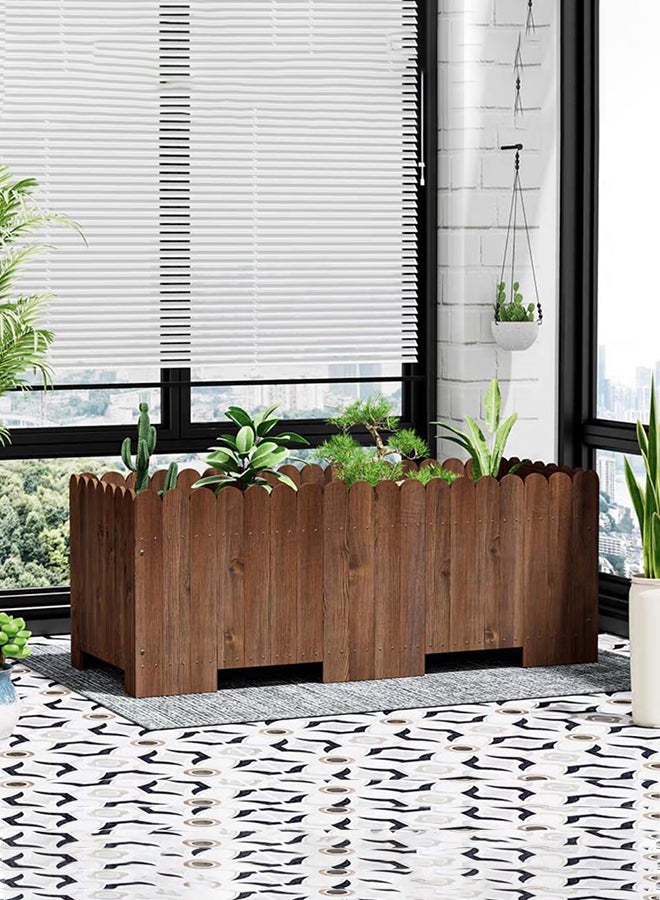HOME TASTE Hometaste Wooden Flower Pot For Indoor And Outdoor Gardens - Elegant Planter For Flowers, Herbs, And Small Trees - Durable And Stylish Garden Decor (Big) 