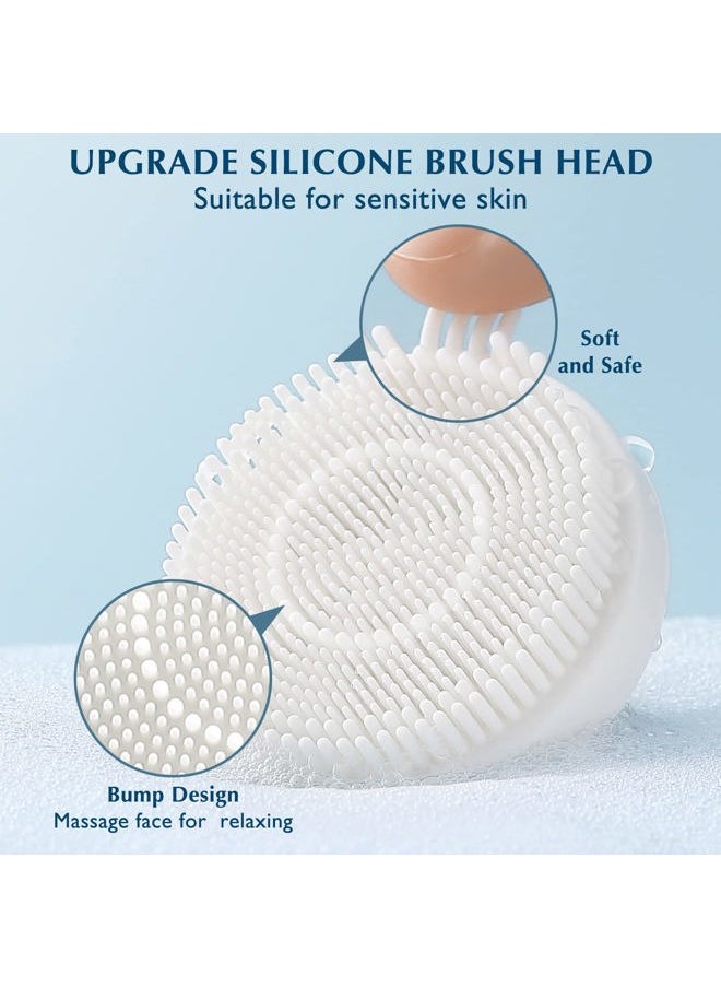 COSLUS - Facial Cleansing Brush Silicone Face Scrubber: 7 in 1 FBS-D Electric Exfoliating Rotating Massage Device Waterproof Deep Cleaning Exfoliation Spa Machine - Electronic Skin Care Wash System - Image 1