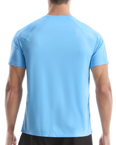 Roadbox Mens Rash Guard Short Sleeve UPF 50 UV Sun Protection Swim Shirts Quick Dry Lightweight Water Surf Beach TShirt - Image 3