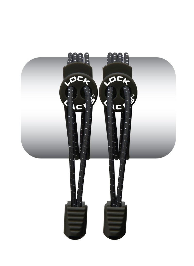 KASTWAVE - Lock Laces, Elastic No Tie Shoelaces, One Size Fits All, for Kids and Adults, Elastic No Tie Shoe Laces - Image 1