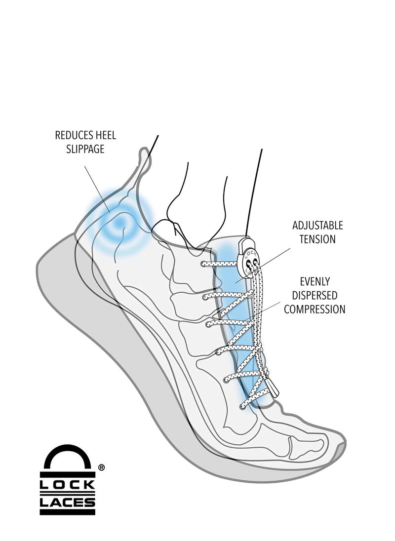KASTWAVE - Lock Laces, Elastic No Tie Shoelaces, One Size Fits All, for Kids and Adults, Elastic No Tie Shoe Laces - Image 1