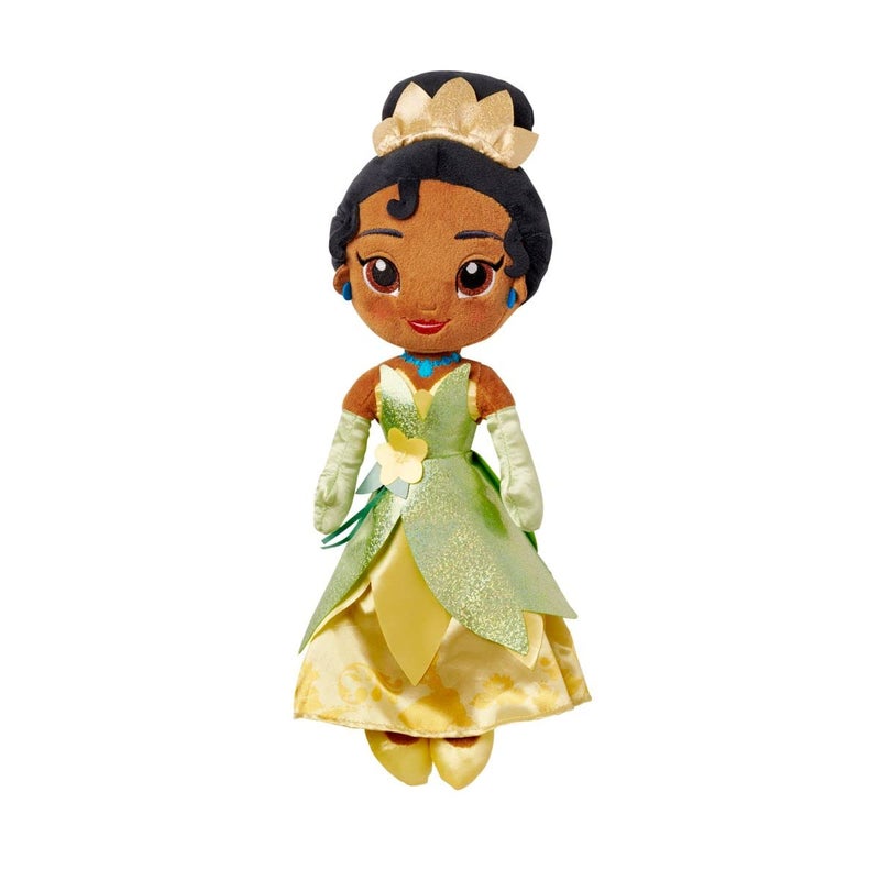Disney Store Official Princess Plush Doll, Tiana, Medium 14 Inches, Soft Plushy with Embroidered Features, Princess Toys for Girls, Disney Dolls, Stuffed Animals for Girls - Image 1