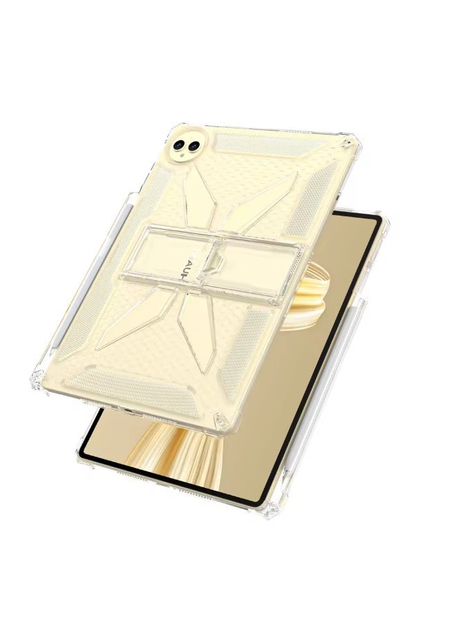 جراب شفاف مزود بحامل لجهاز هواوي ميت باد برو 12.2 (إصدار 2024)، مقاوم للصدمات، نحيف وخفيف الوزن، مقاوم للاصفرار، مزود بغطاء قابل للطي وحامل قلم - شفاف - Image 5