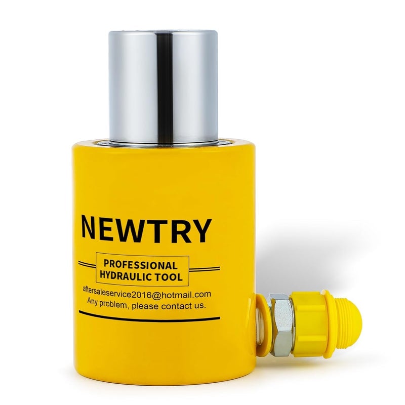 NEWTRY 1Pcs 150 ton Hydraulic Jack Cylinder Short Type Stoke 50mm(2inch) Protable Hydraulic Ram Industrial Lifting Jack, not for Car (150T) - Image 2