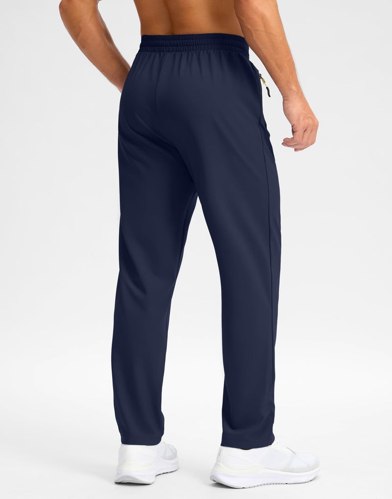 Pudolla Mens Summer Lightweight Breathable Casual Hiking Running Pants Outdoor Sports Quick Dry Trousers(Navy XL) - Image 2