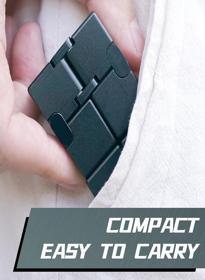 BeFunky Fidget Cube New Version Fidget Finger Toys - Metal Infinity Cube Prime for Stress and Anxiety Relief/ADHD, Ultra Durable Sensory Gifts for Adults and Teens Kids (Black) - Image 3