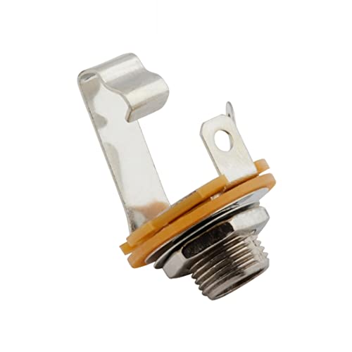 GDQLCNXB 1/4 inch 6.35mm Microphone Mono TS Socket Female Connector Panel Mount Adapter 10 Pcs - Image 3