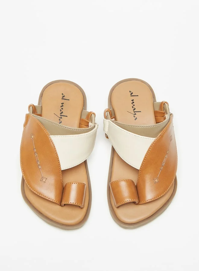 الواحة Boys Colourblock Slip-On Arabic Sandals