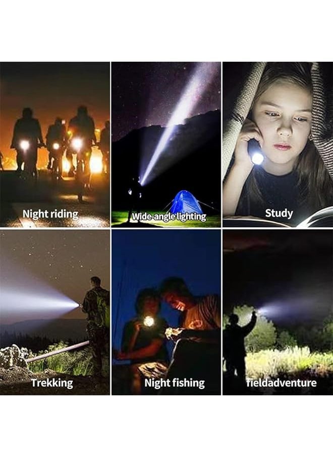 PROMASS promass Portable Rechargeable Super Bright Pocket Light，1500 Lumens Triple Core Outdoor Tactical Mini Flashlight, Tail Magnet with Clip Multifunctional Flashlight，Camping, Emergencies.  - Image 5