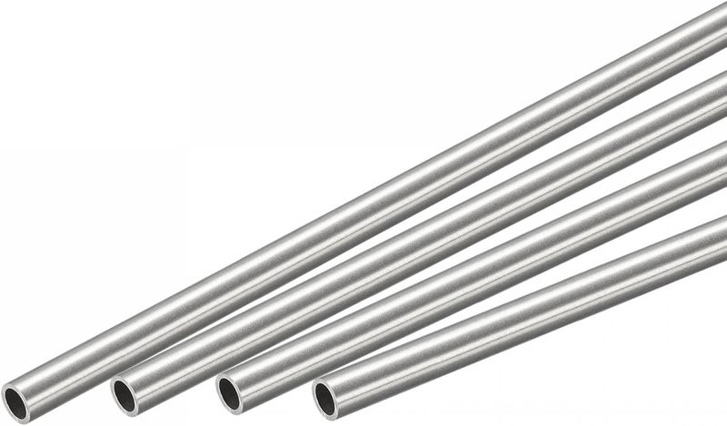 uxcell 304 Stainless Steel Round Tube 4mm OD 0.6mm Wall Thickness 300mm Length 4 Pcs - Image 1