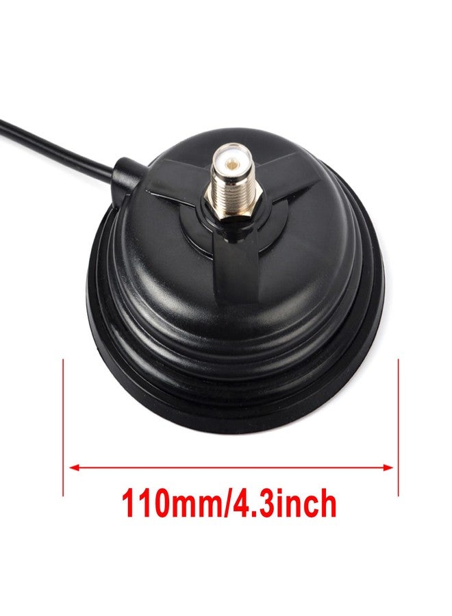 YNIBST YNISBT Heavy-Duty SO239 Magnetic Antenna Mount Base W/5M(16.4ft) Low Loss RG58 Cable PL259 Connector for CB/HF/VHF/UHF Mobile Radio Antennas - Image 2