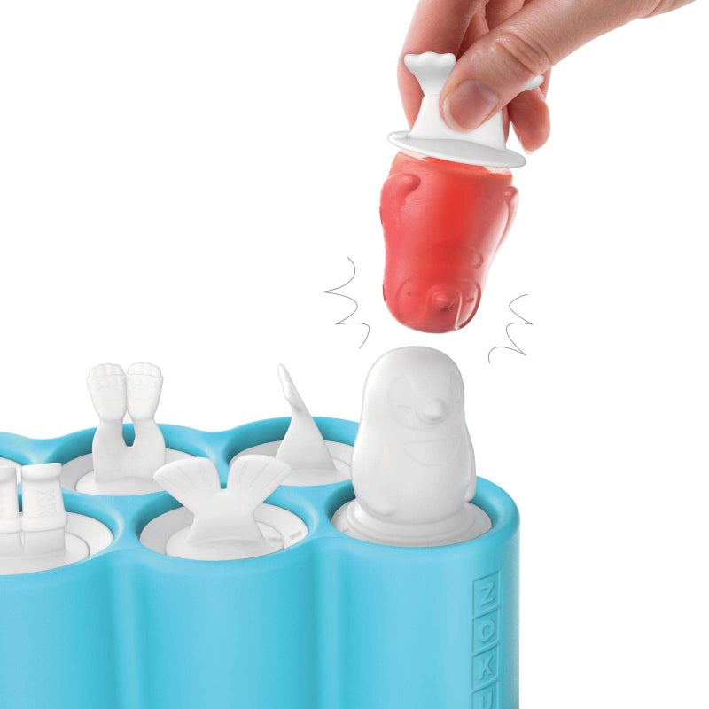 ZOKU قوالب زوكو بولار بوب، 5 أصدقاء مستكشفين مختلفين وقوالب مثلجات على شكل مستكشف قطبي في صينية واحدة، سهلة الإخراج، خالية من BPA - Image 4