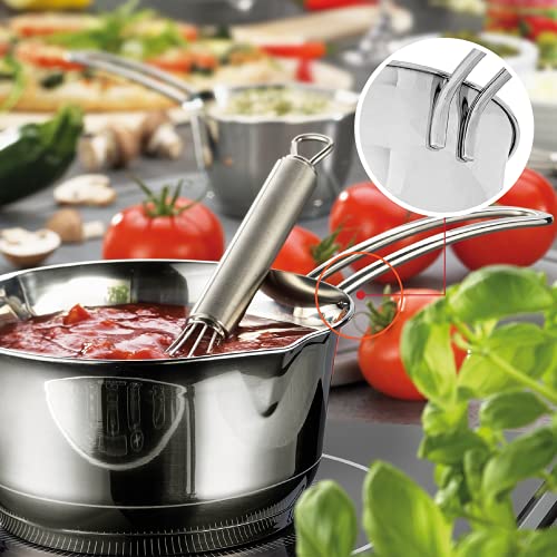 Küchenprofi Stainless Steel Saucepan with Clad Bottom, 8-Ounce,Silver - Image 5