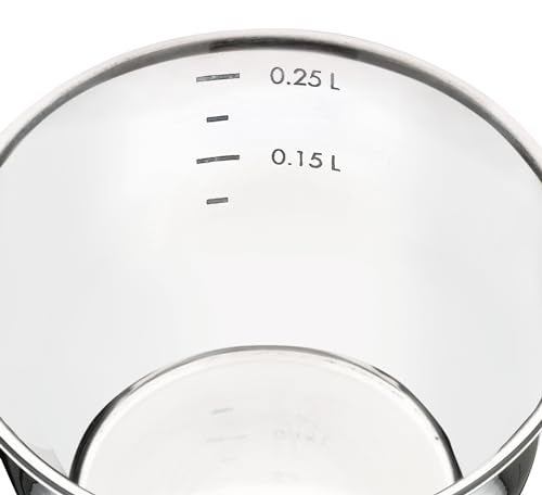 Küchenprofi Stainless Steel Saucepan with Clad Bottom, 8-Ounce,Silver - Image 3
