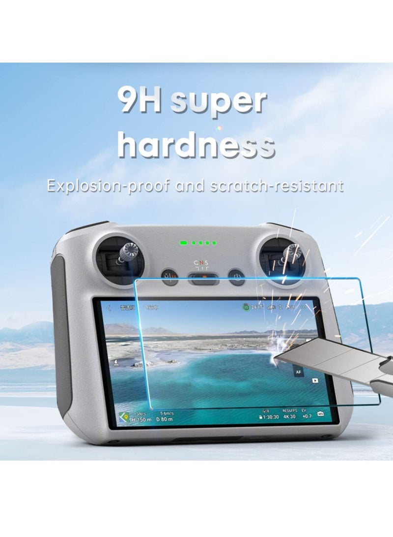 2Pcs HD Tempered Glass Protective Film Compatible with DJI Mini 3 PRO RC with Screen Remote Controller Screen Protector Accessories  - Image 2