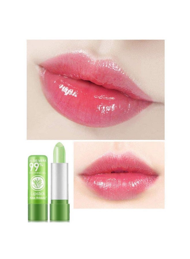 firstfly 2 Pack Aloe Vera Lipstick, Long Lasting Nutritious Lip Balm Lips Moisturizer Magic Temperature Color Change Lip Gloss - Image 3