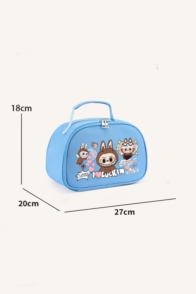 general Labubu Cute Printed Lunch Box Bag Student Insulation Large Capacity Insulation Aluminum Foil Insulation Bag - Image 2
