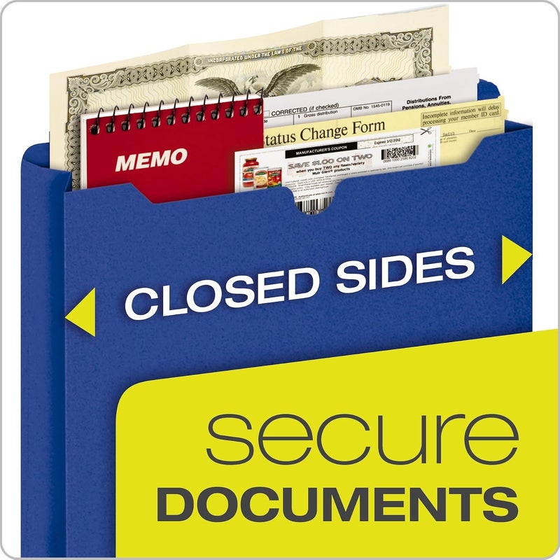 Esselte Pendaflex Translucent Poly File Jackets, Letter Size, Assorted Colors, 10 per Pack (50990) - Image 4