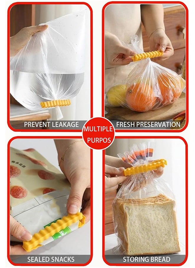 Sweet Life 12 Pieces Fries Clips Fridge Magnet, Shaped Bag Clips to Seal Opened Food Packages Fun Bag Clips for Food in a Magnetic Box to Always Be at Hand Cute Kitchen Accessories  - Image 5