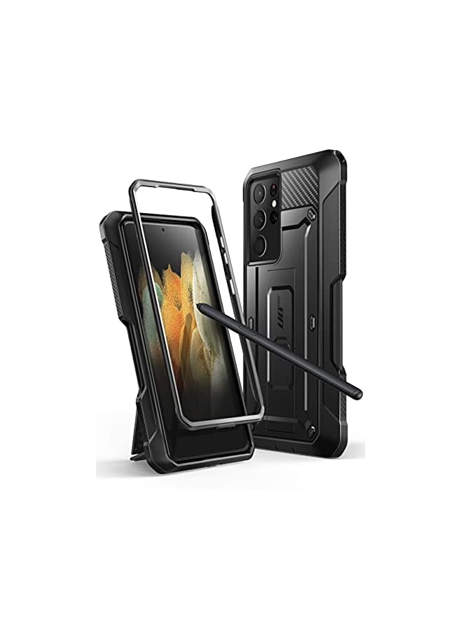 SupCase Unicorn Beetle Pro Series Case for Samsung Galaxy S21 Ultra 5G (2021 Release), Full-Body Dual Layer Rugged Kickstand Case with S Pen Slot (Black) - Image 2