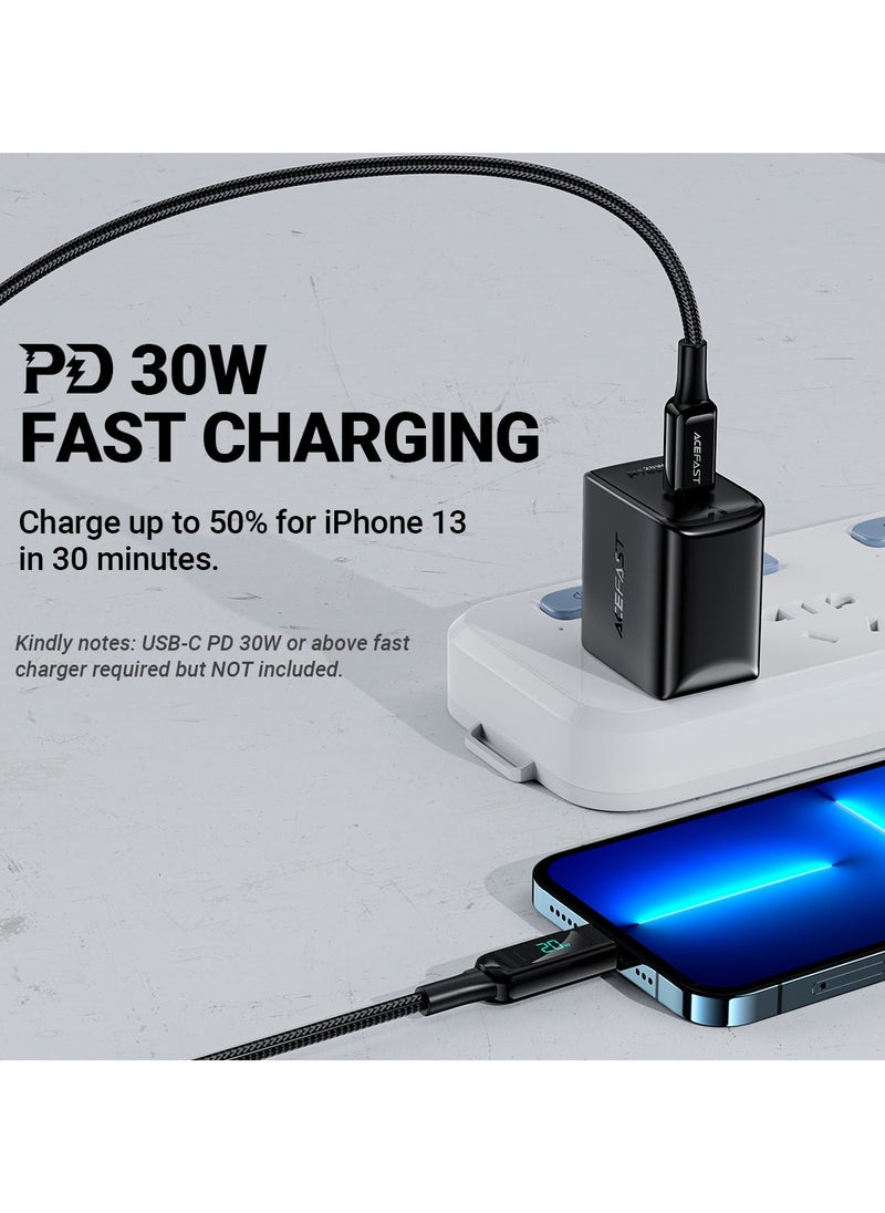 ACEFAST C6-01 USB-C to Lightning zinc Alloy Digital Display Braided Charging Data Cable - pzsku/Z4C26A541504C5A4C06F9Z/45/_/1734587754/f2a3b839-ff14-418d-83f5-afa4ff1f3036