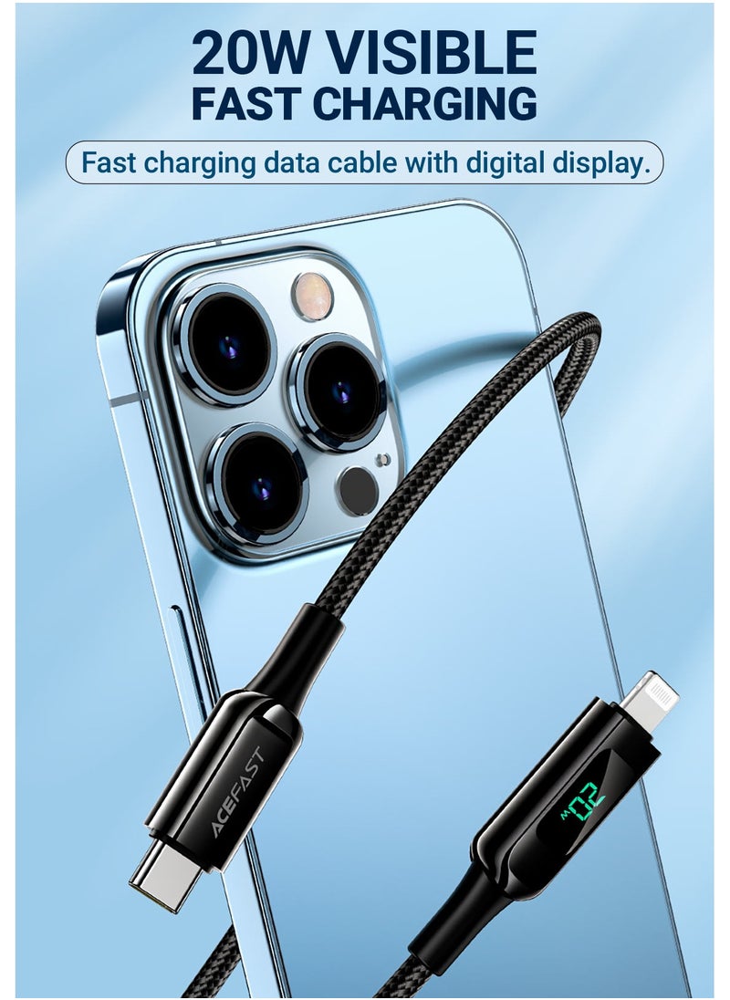 ACEFAST C6-01 USB-C to Lightning zinc Alloy Digital Display Braided Charging Data Cable - pzsku/Z4C26A541504C5A4C06F9Z/45/_/1734587764/294d8fb6-204e-4757-89c6-85ef301bbb61